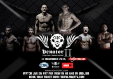 VENATOR Fighting Championship Live on Pay per View, on MMATV.com on the 12th of December 2015